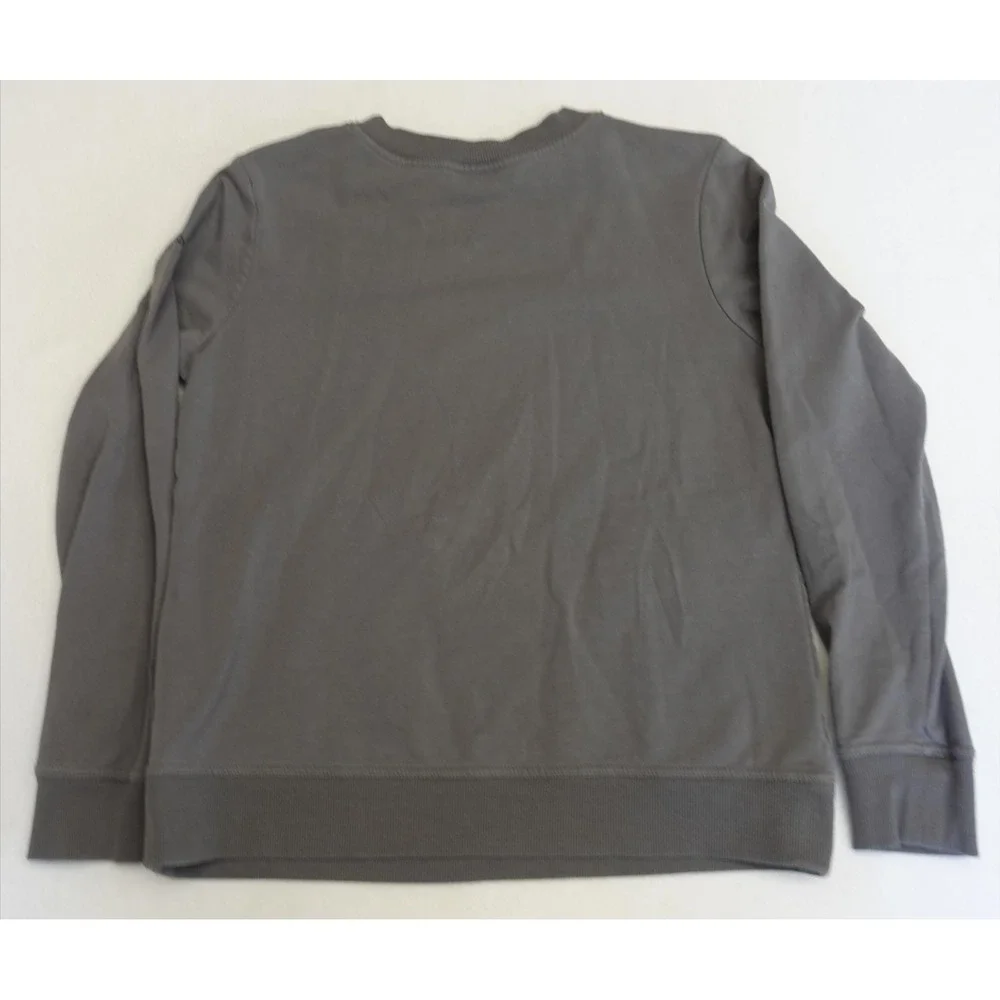 Columbia Sweatshirt Mens Small Gray Fleece Pullover Crewneck Logo Pockets